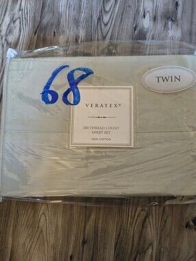 Veratex 300 Thread Count Twin Sheet Set in Pale Sage Green